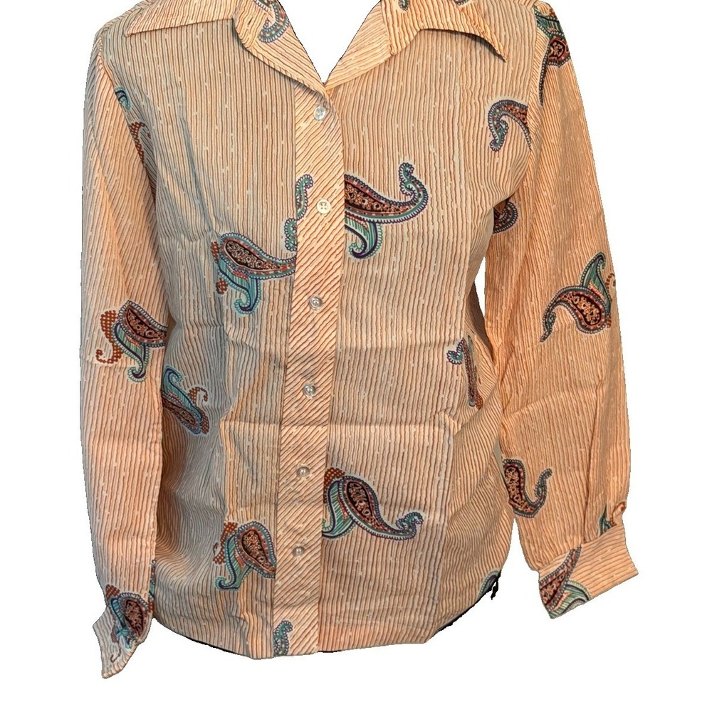 Lucky Winner Long Sleeve Button Down Blouse Size 9/10